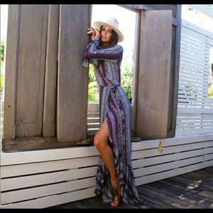 Boho wrap dress